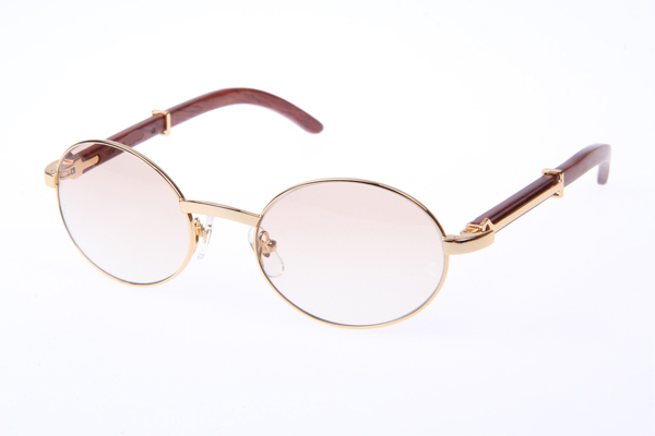 CT 51551348 Wood Sunglasses In Gold Brown
