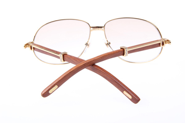 CT 566 Wood Sunglasses In Gold