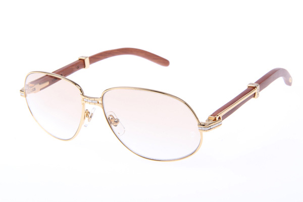 CT 566 Wood Sunglasses In Gold