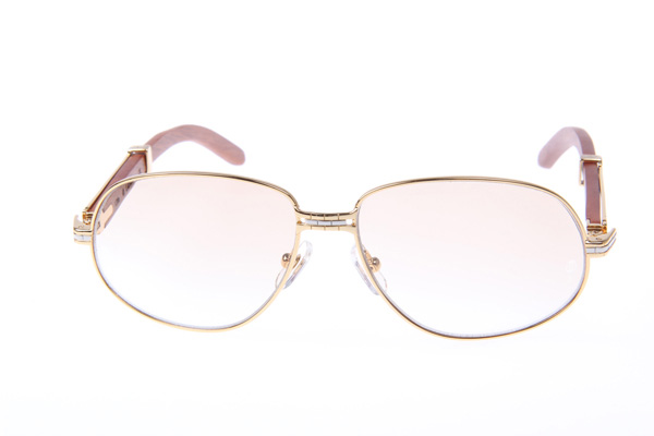 CT 566 Wood Sunglasses In Gold