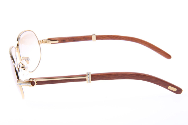 CT 566 Wood Sunglasses In Gold