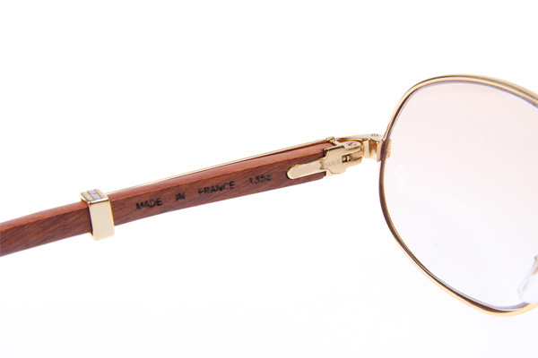 CT 566 Wood Sunglasses In Gold