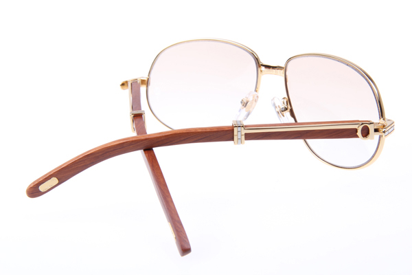 CT 566 Wood Sunglasses In Gold