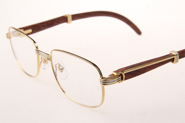 CT 7381148 Wood Eyeglasses In Gold