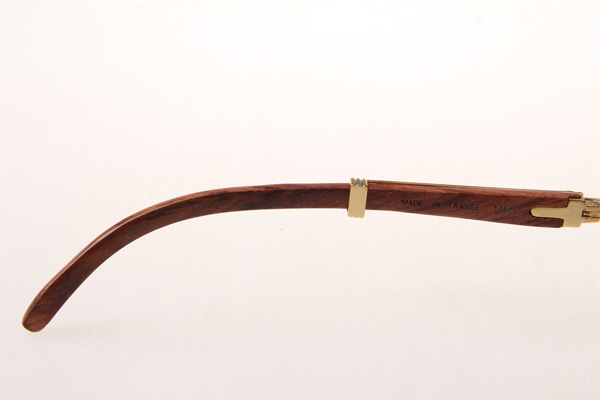 CT 7381148 Wood Sunglasses In Gold Brown