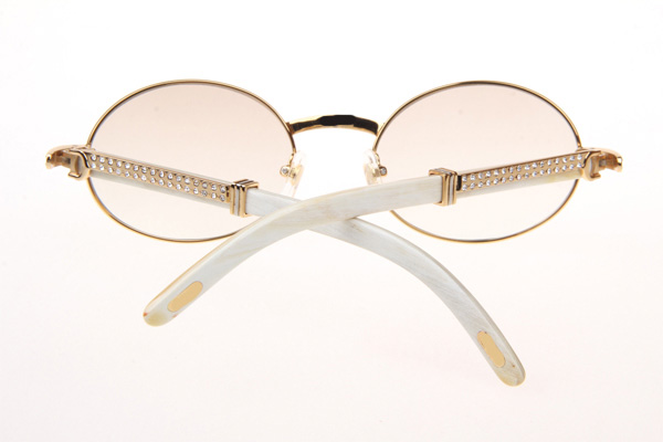 CT 7550178 55-22 Diamond White Buffalo Sunglasses In Gold Gradient Brown