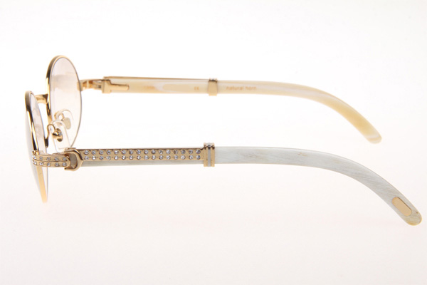 CT 7550178 55-22 Diamond White Buffalo Sunglasses In Gold Gradient Brown