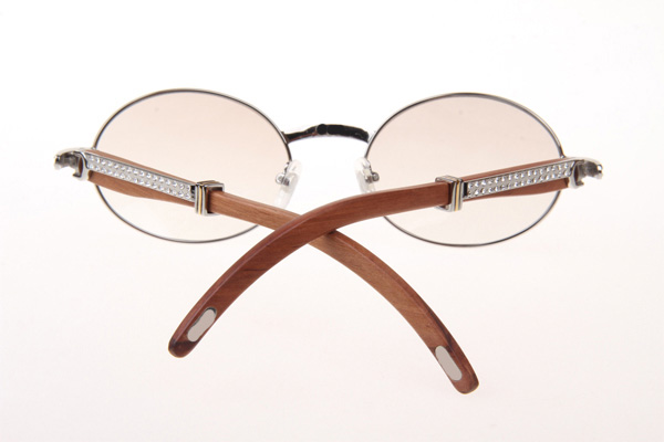 CT 7550178 55-22 Diamond Wood Sunglasses In Silver Gradient Brown