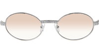 CT 7550178 55-22 Diamond Wood Sunglasses In Silver Gradient Brown