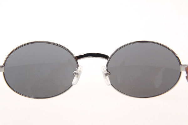 CT 7550178 55-22 Diamond Wood Sunglasses In Silver Grey