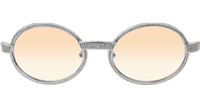 CT 7550178 55-22 Full Diamond Black Buffalo Sunglasses In Silver Brown