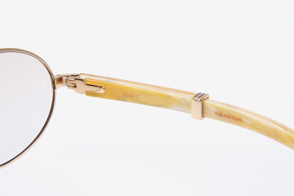 CT 7550178 55-22 White Buffalo Sunglasses In Gold Brown
