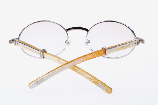 CT 7550178 55-22 White Buffalo Sunglasses In Silver Brown