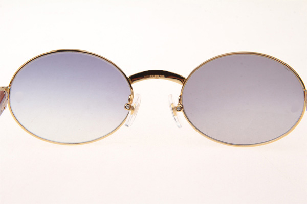 CT 7550178 55-22 Wood Sunglasses In Gold Grey