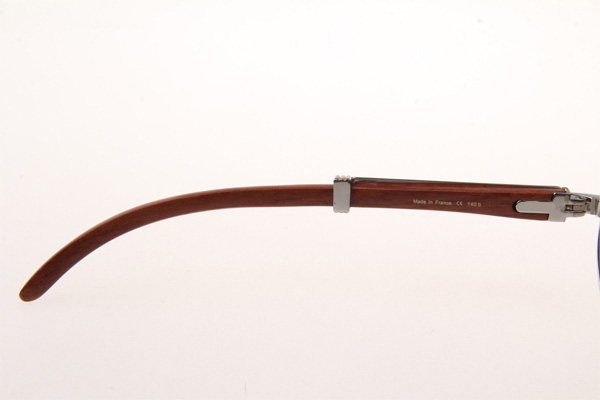 CT 7550178 55-22 Wood Sunglasses In Silver Brown