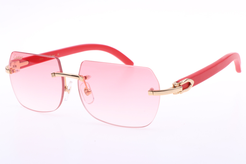 CT 8300818 Red Wood Sunglasses In Gold Gradient Pink