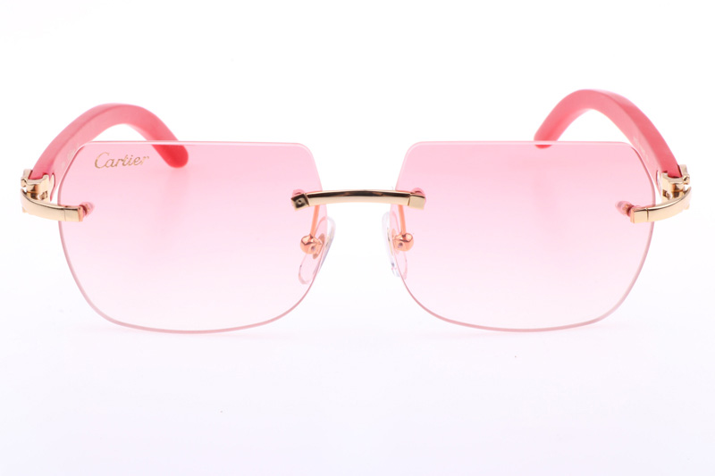 CT 8300818 Red Wood Sunglasses In Gold Gradient Pink