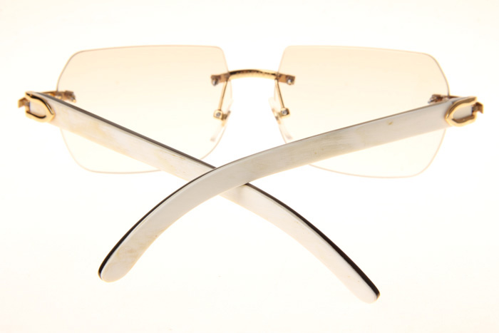 CT 8300818 White Mix Black Buffalo Sunglasses In Gold Gradient Brown