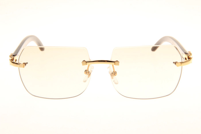 CT 8300818 White Mix Black Buffalo Sunglasses In Gold Gradient Brown