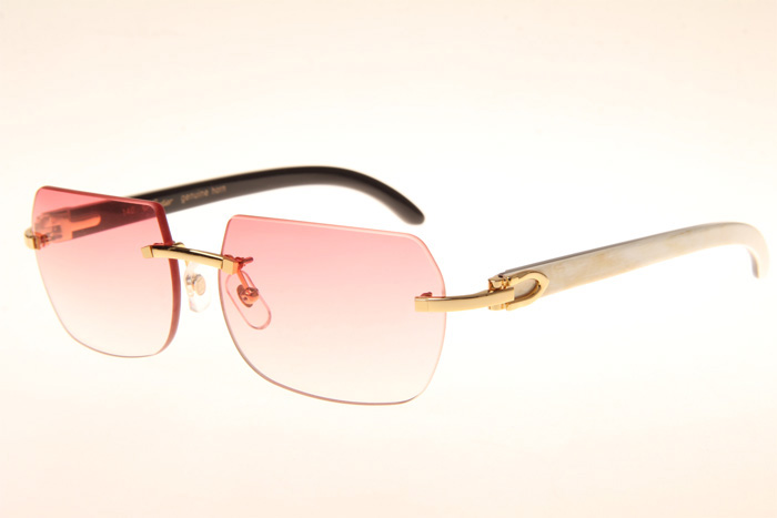 CT 8300818 White Mix Black Buffalo Sunglasses In Gold Gradient Pink