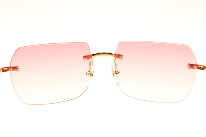 CT 8300818 White Mix Black Buffalo Sunglasses In Gold Gradient Pink