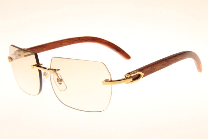 CT 8300818 Wood Sunglasses In Gold Gradient Brown