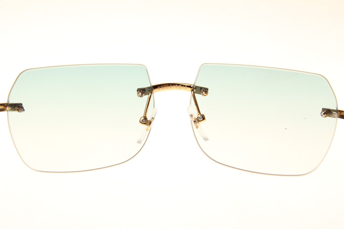 CT 8300818 Wood Sunglasses In Gold Gradient Green