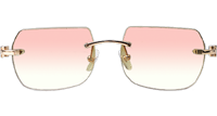 CT 8300818 Wood Sunglasses In Gold Gradient Pink