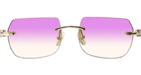 CT 8300818 Wood Sunglasses In Gold Gradient Purple