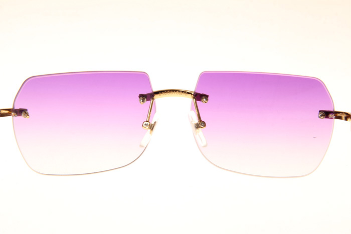 CT 8300818 Wood Sunglasses In Gold Gradient Purple