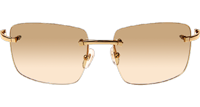 CT T8100686 Sunglasses In Gold Gradient Brown