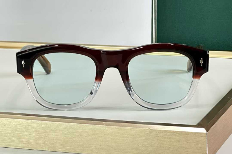 Caan Sunglasses Red Transparent Light Green