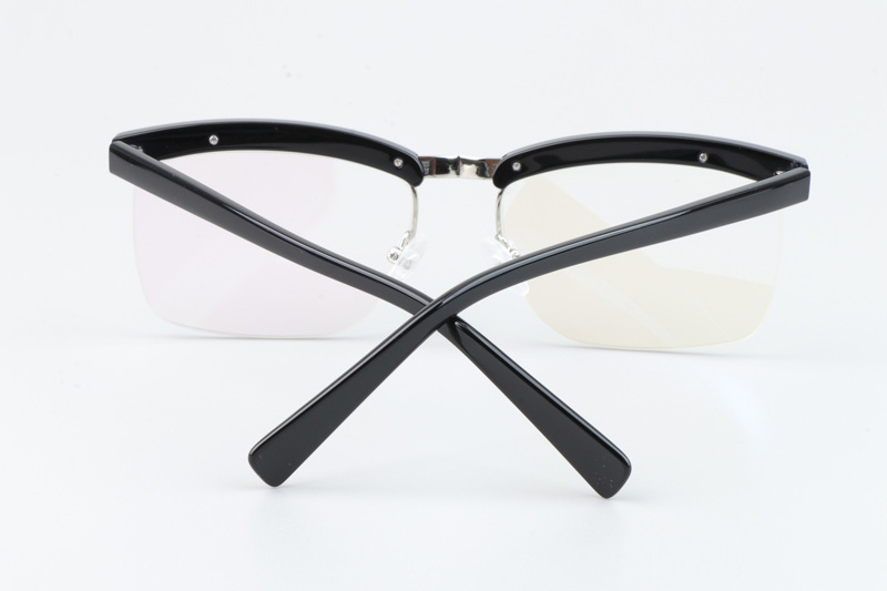 California Eyeglasses Black Silver