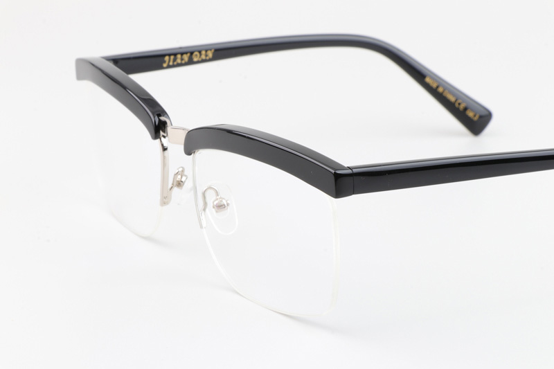 California Eyeglasses Black Silver