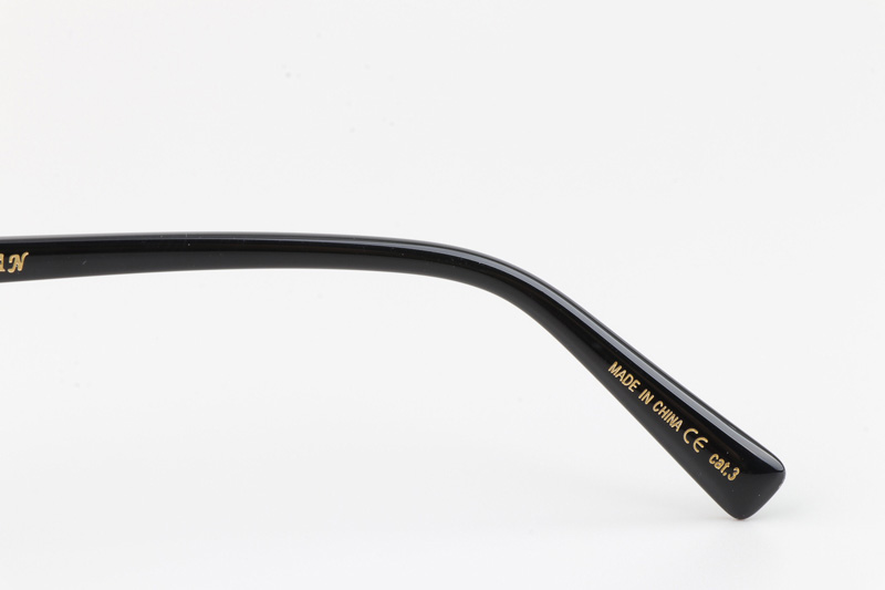 California Eyeglasses Black Silver