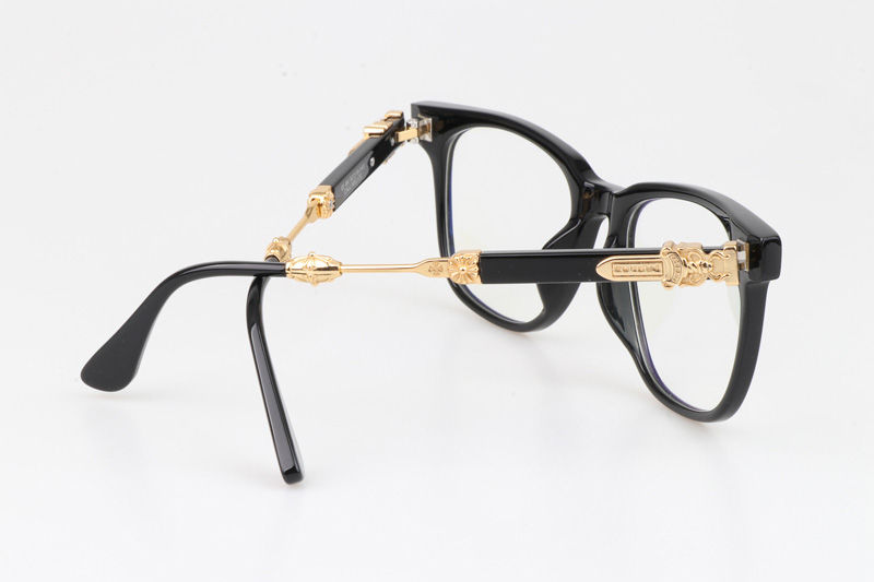 Call Melice Eyeglasses Black Gold