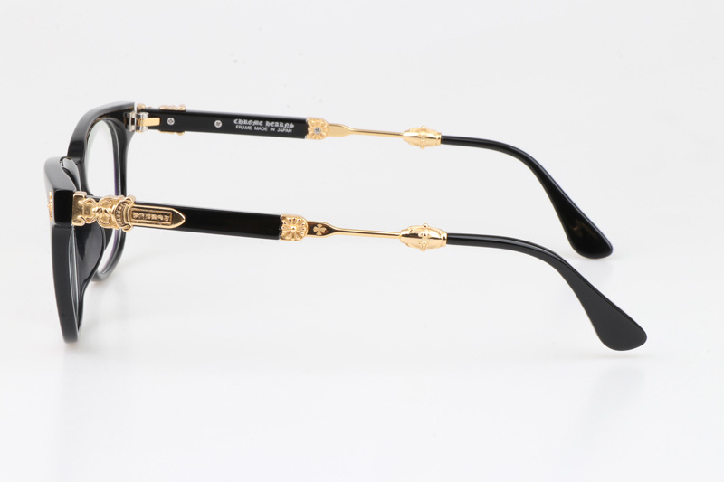 Call Melice Eyeglasses Black Gold