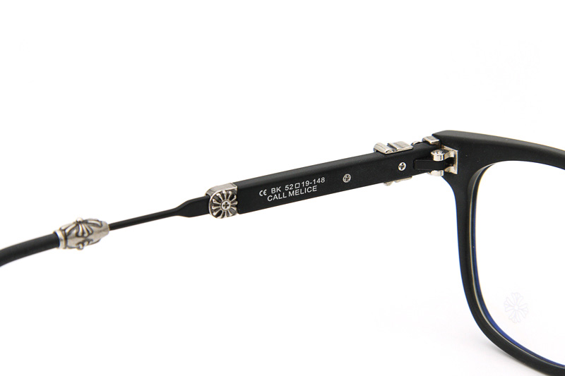 Call Melice Eyeglasses Matte Black Silver