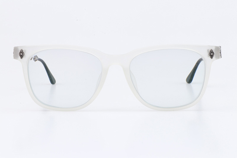 Call Melice Eyeglasses White Black Silver