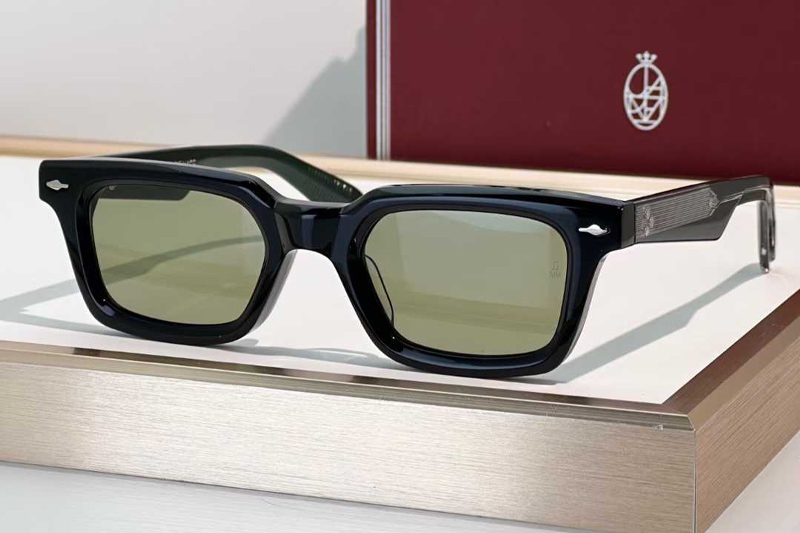 Casablanca Sunglasses Black Silver Green