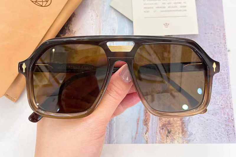 Casius Sunglasses Red Transparent Brown