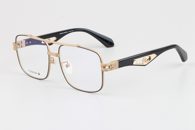 Cato Eyeglasses Gold Black