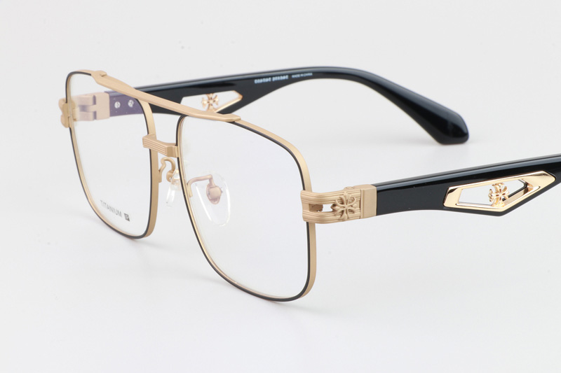 Cato Eyeglasses Gold Black