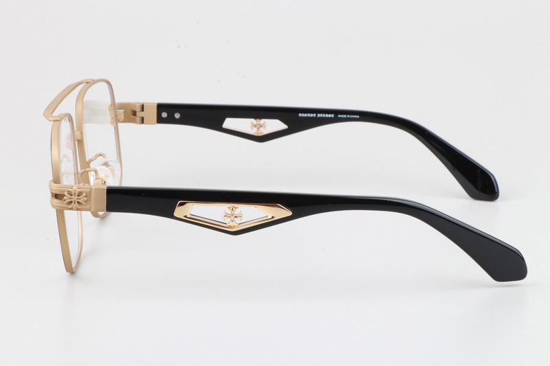 Cato Eyeglasses Gold Black