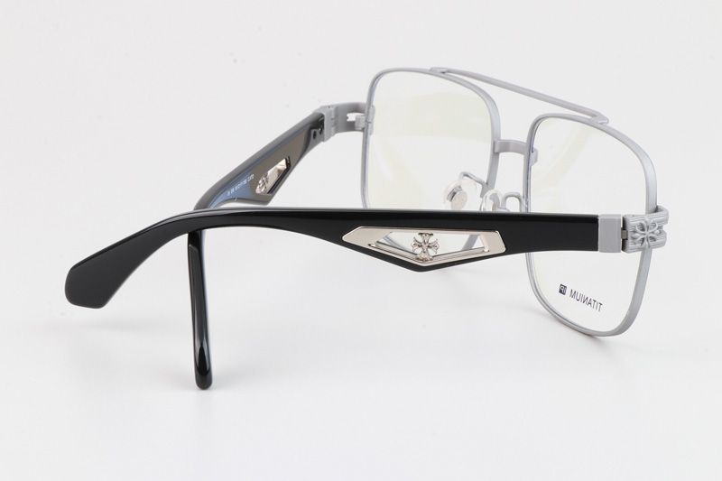 Cato Eyeglasses Silver Black