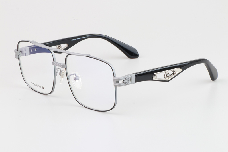 Cato Eyeglasses Silver Black