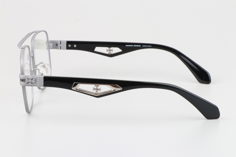 Cato Eyeglasses Silver Black