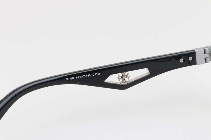 Cato Eyeglasses Silver Black