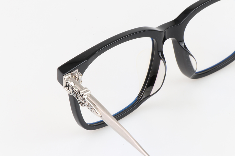 Chuck-A Eyeglasses Black Silver