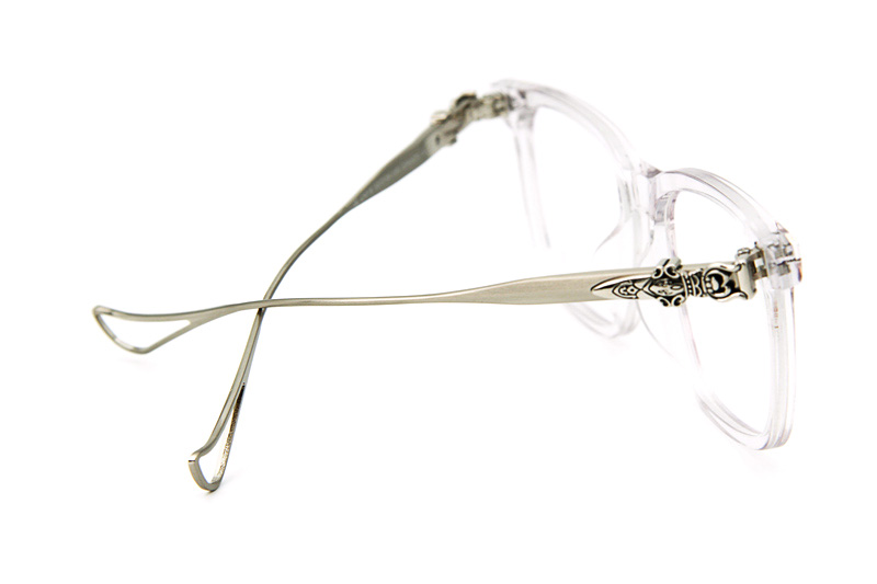 Chuck-A Eyeglasses Clear Silver